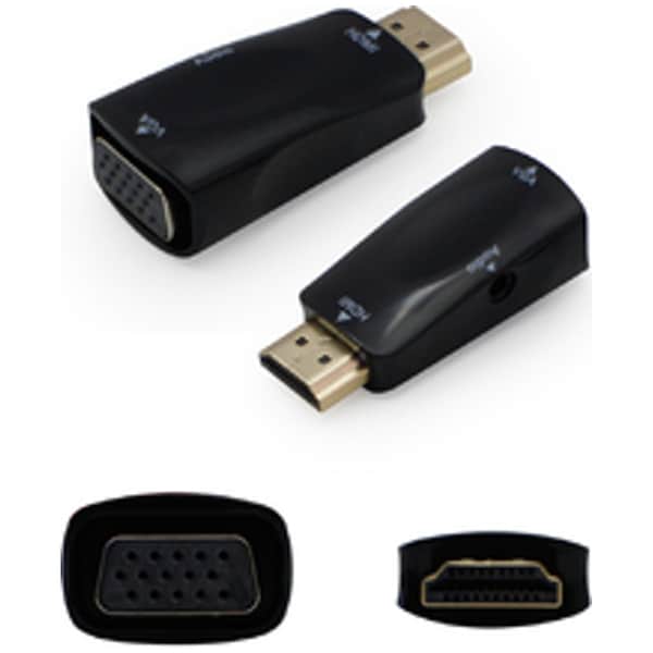 Add-On Addon Hdmi Male To Vga Female Black Active Adapter HDMI2VGAADPT - main